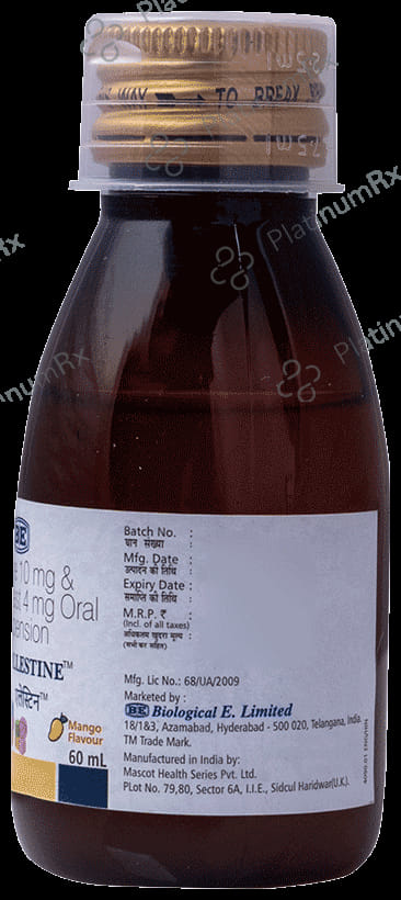 Allestine 10/4mg Oral Suspension Mango 60ml