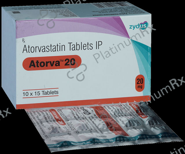 Atorva 20mg Tablet 15s