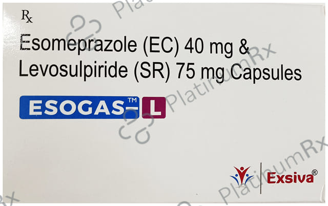 Esogas L 75mg/40mg Capsule
