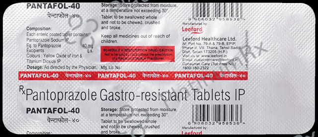 Pantafol 40mg Tablet