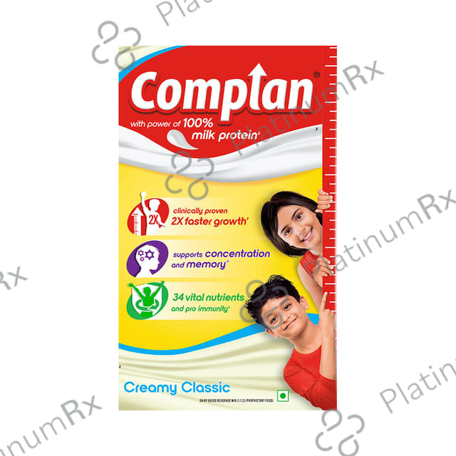 Complan Nutrition Drink Powder for Children - Nutrition Drink for Kids with Protein & 34 Vital Nutrients - Creamy Classic 200 gm