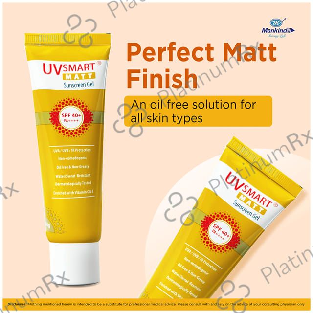 UVsmart Matt Sunscreen Gel 50gm