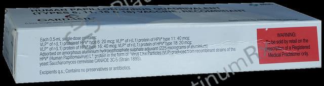 Gardasil 0.5mg Vaccine 0.5ml