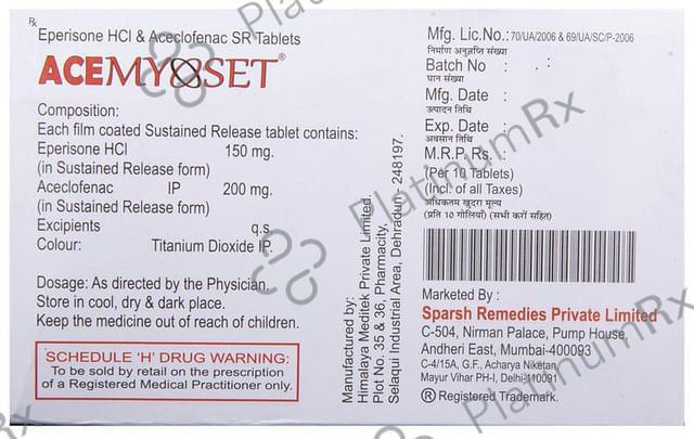 Acemyoset Tablet SR