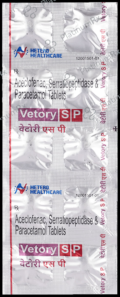 Vetory SP 100/325/15mg Tablet 10s