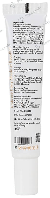 Himaira BB Mousse Blossom SPF 15 Cream 30ml