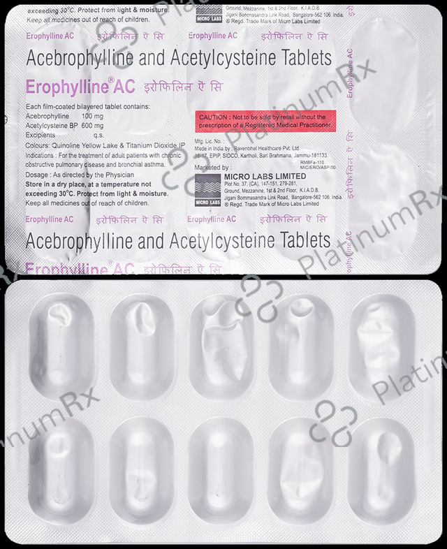 Erophylline AC 100/600mg Tablet 10s