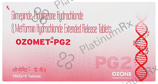 Ozomet PG 2/500/15mg Tablet ER 15s