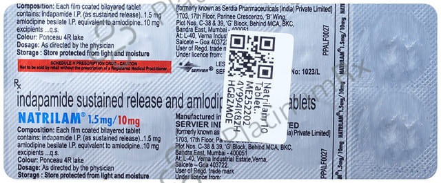 Natrilam 10/1.5mg Tablet SR 10s