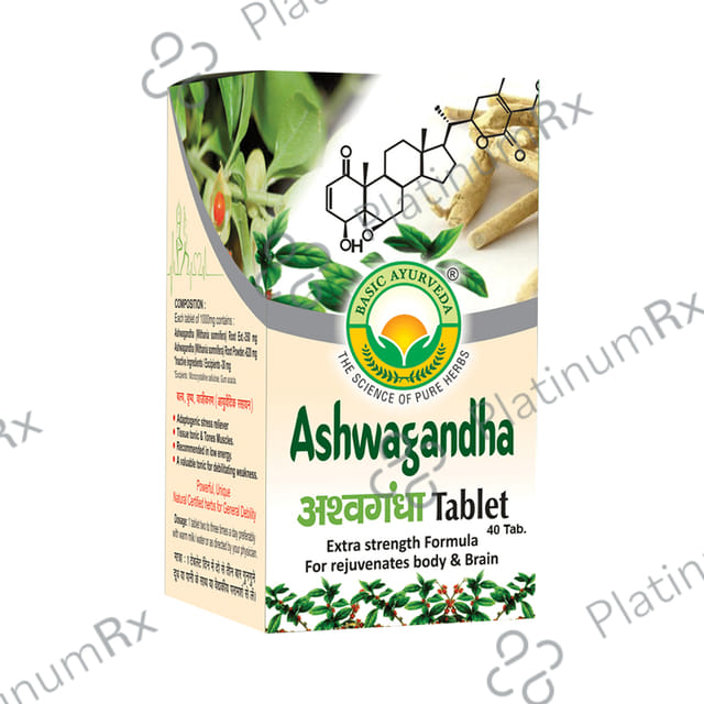 Basic Ayurveda Ashwagandha Tablet 40s