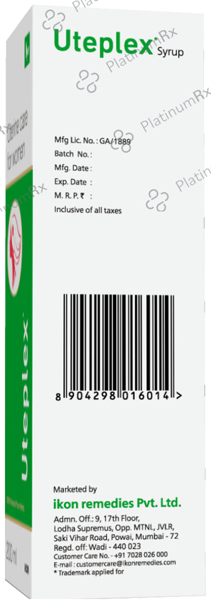 Uteplex Syrup (200ml Each) 1 Bottle
