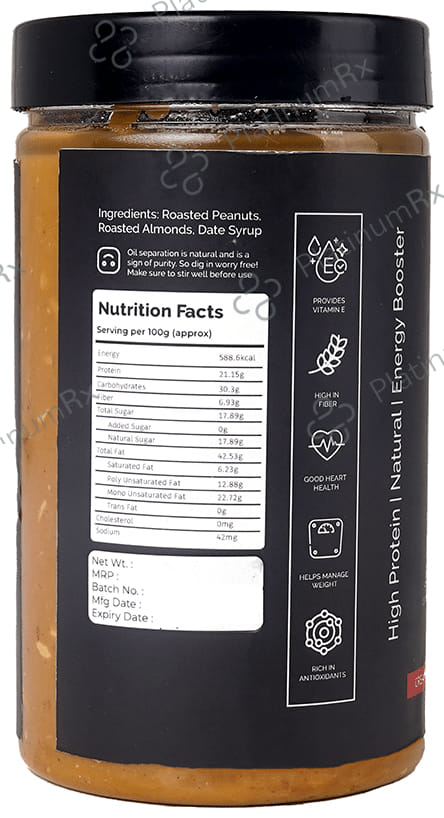 Upsnac Nutty Almond Peanut Butter Creamy 750 gm