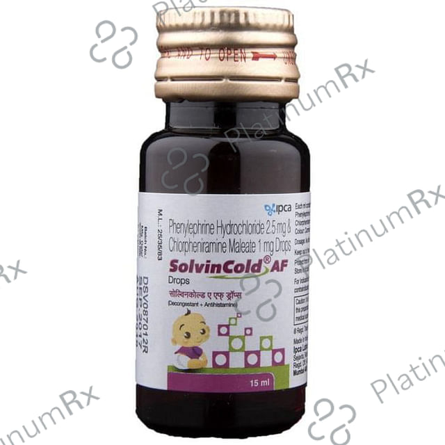 Solvin Cold AF 1/2.5mg Oral Drops 15ml
