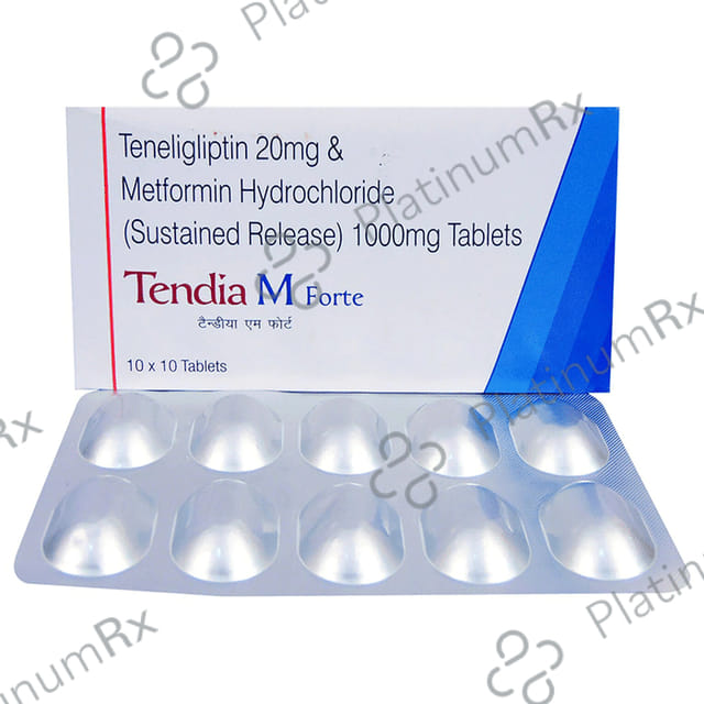 Tendia M Forte 20/1000mg Tablet SR 15s