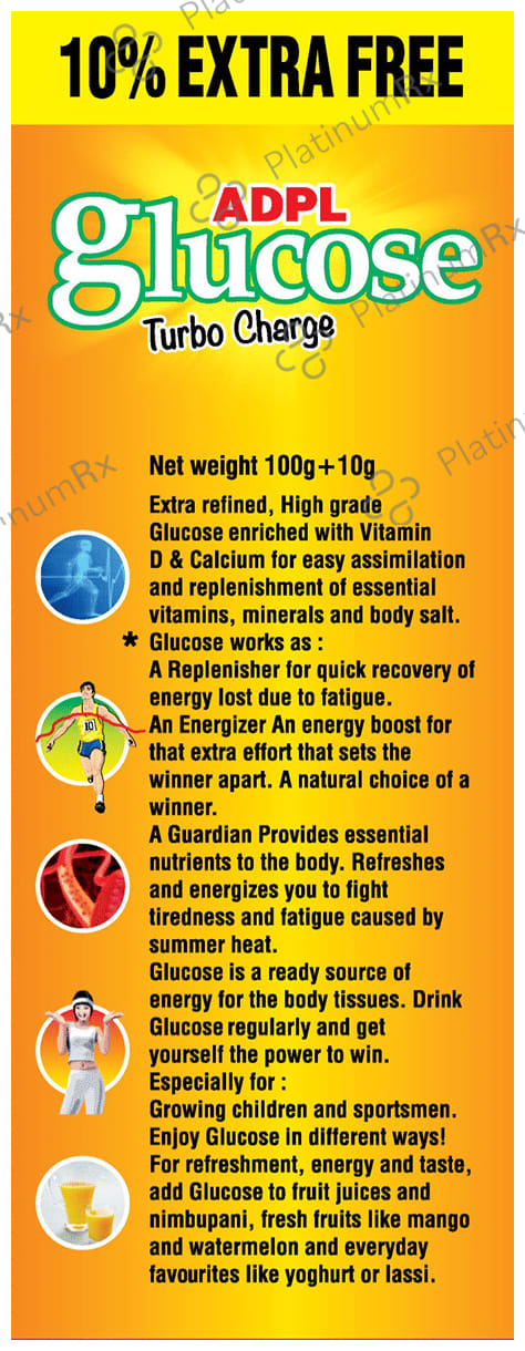 ADPL Glucose-D - Flavour Powder Orange 110 gm