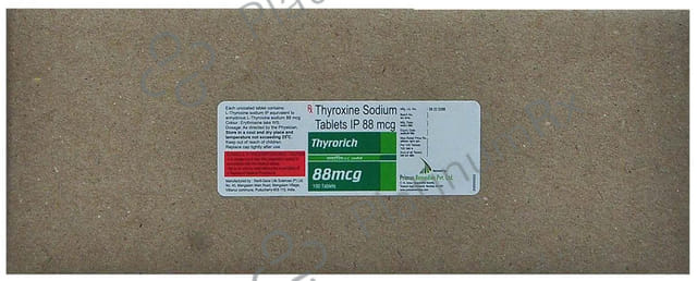 Thyrorich 88mcg Tablet 100s