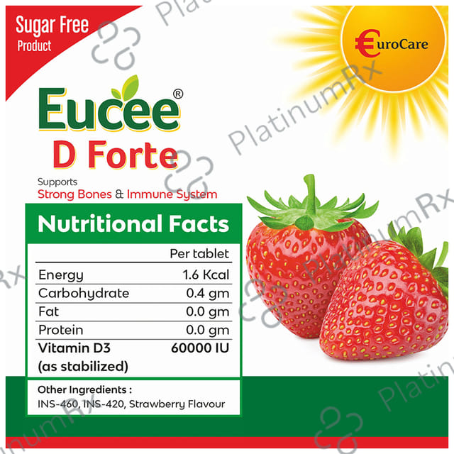 Eucee D Forte 60K Chewable Tablet 40s