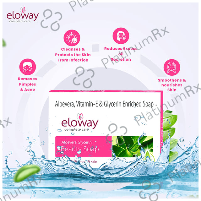 Eloway Aloevera Glycerin Beauty Soap 100gm