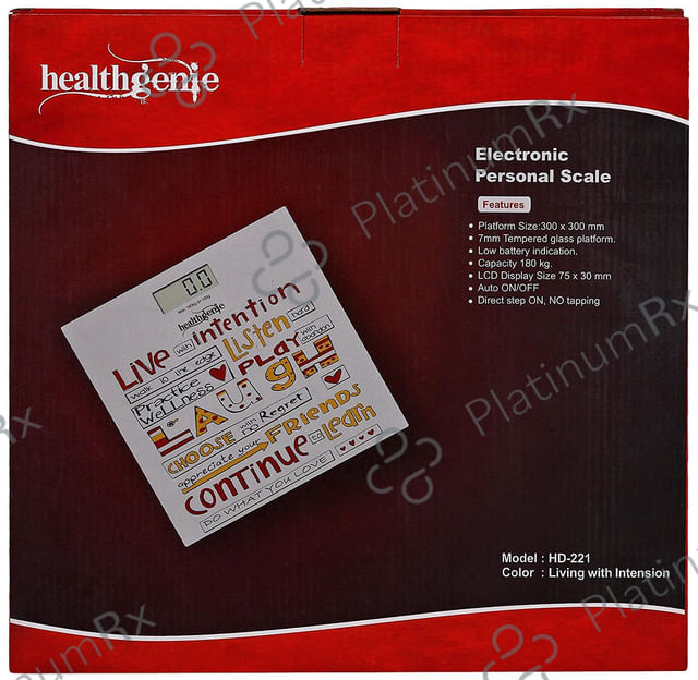 Healthgenie HD-221 Live with Intension Digital Weighing Scale