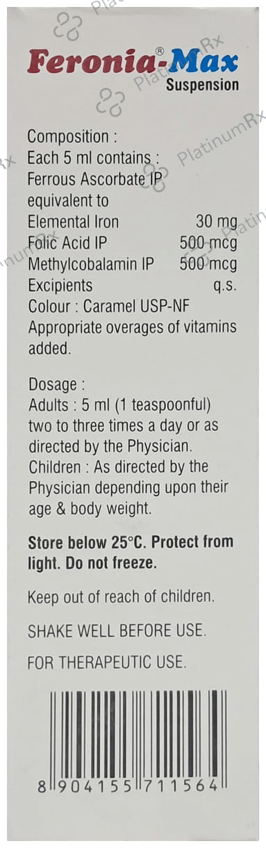 Feronia Max Oral Suspension Orange 200ml