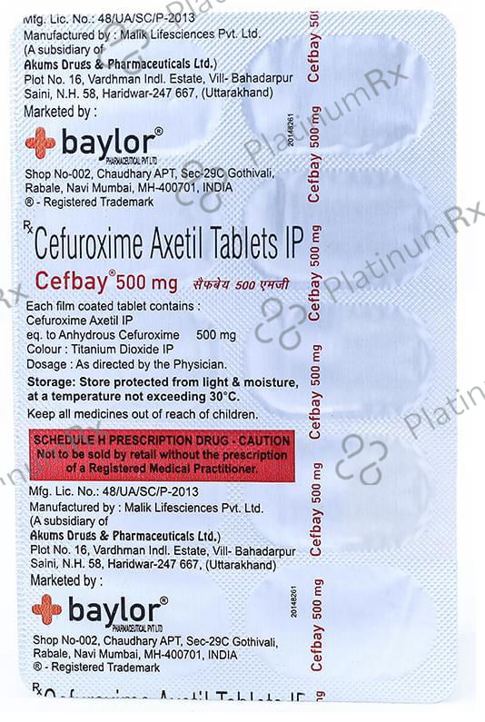 Cefbay 500mg Tablet
