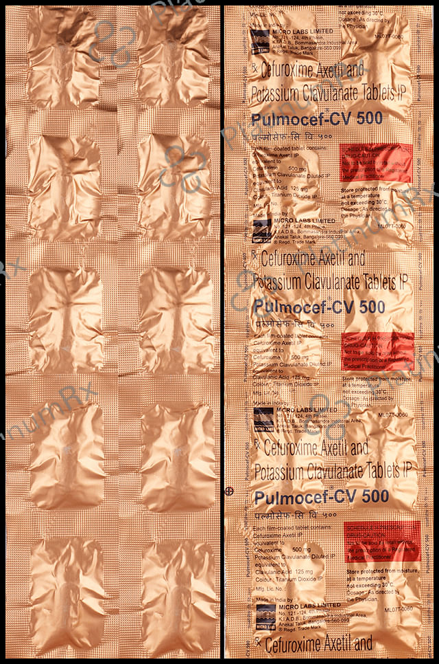 Pulmocef CV 500/125mg Tablet 10s
