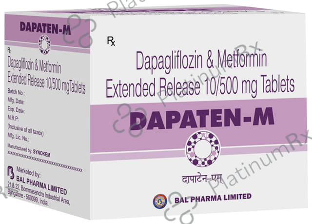 Dapaten M 10/500mg Tablet ER 15s