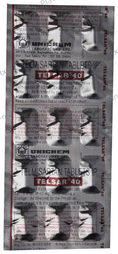 Telsar 40mg Tablet 15s