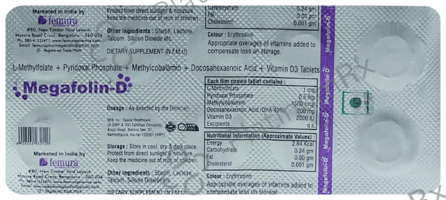 Megafolin D Tablet 10s