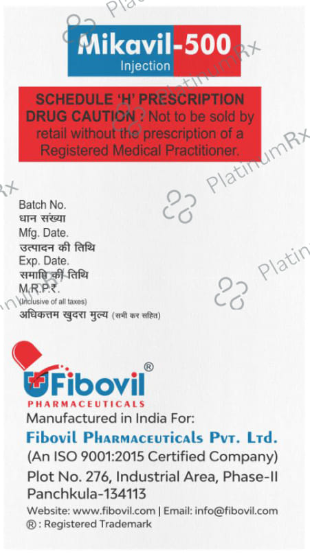 Mikavil 500mg Injection 2ml