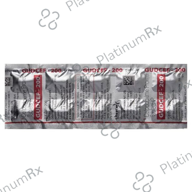 Gudcef 200mg Tablet 10s