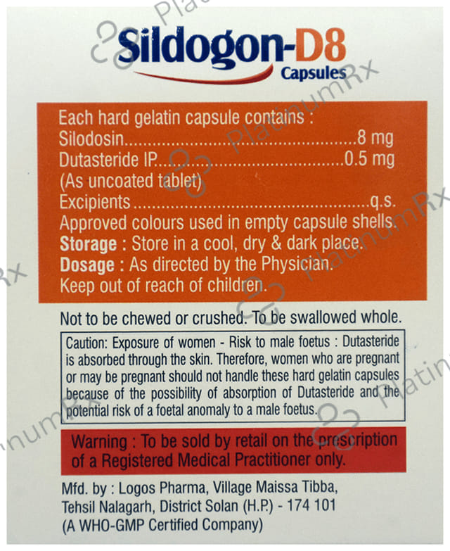 Sildogon D 8/0.5mg Capsule 10s