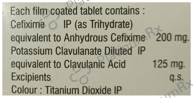 Elly Cef CV 200/125mg Tablet 10s