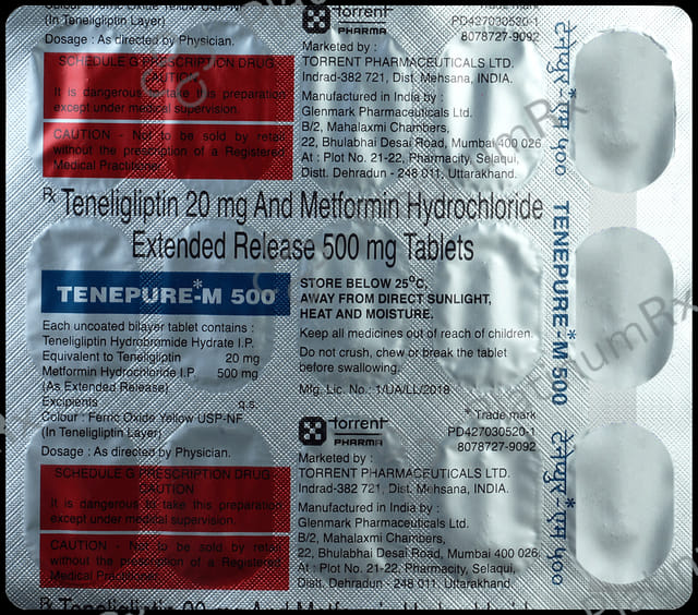 Tenepure M 500/20mg Tablet ER 15s