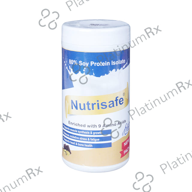 Nutrisafe 80% Soy Protein Isolate Powder Chocolate 200gm