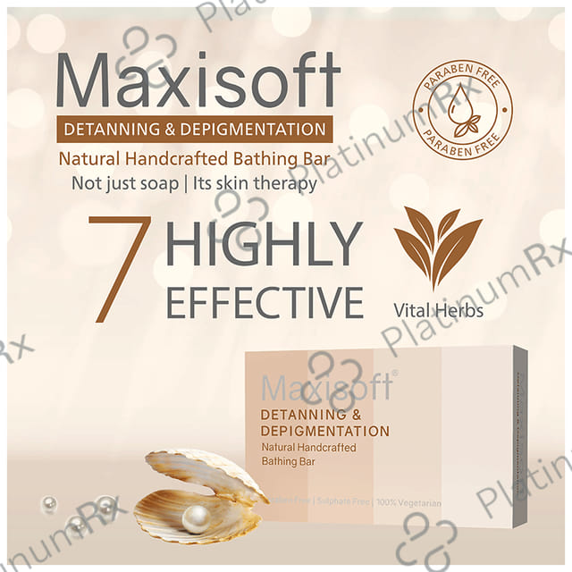 Maxisoft Detanning & Depigmentation Bathing Bar (75gm Each) 6 units