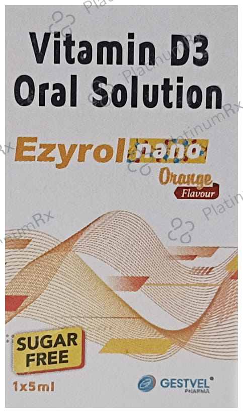 Ezyrol 60000IU Nano Oral Solution Orange Sugar Free 5ml