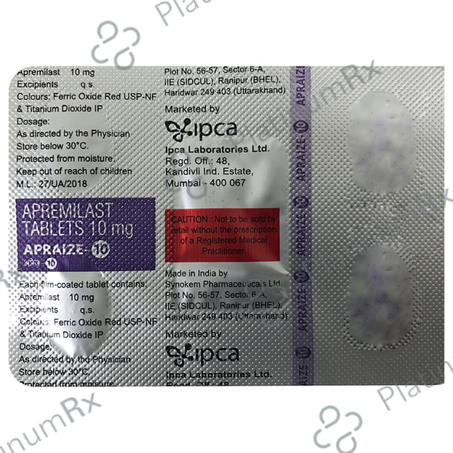 Apraize 10mg Tablet 4s