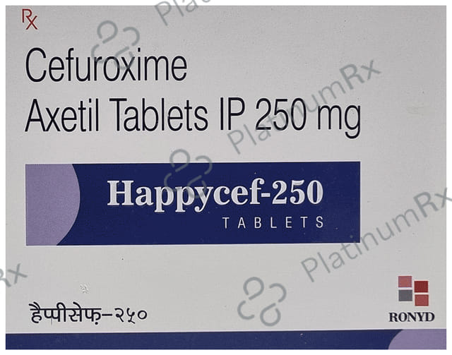 Happycef 250mg Tablet 10s