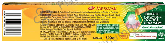 Dabur Meswak Complete Oral Care Toothpaste 100gm