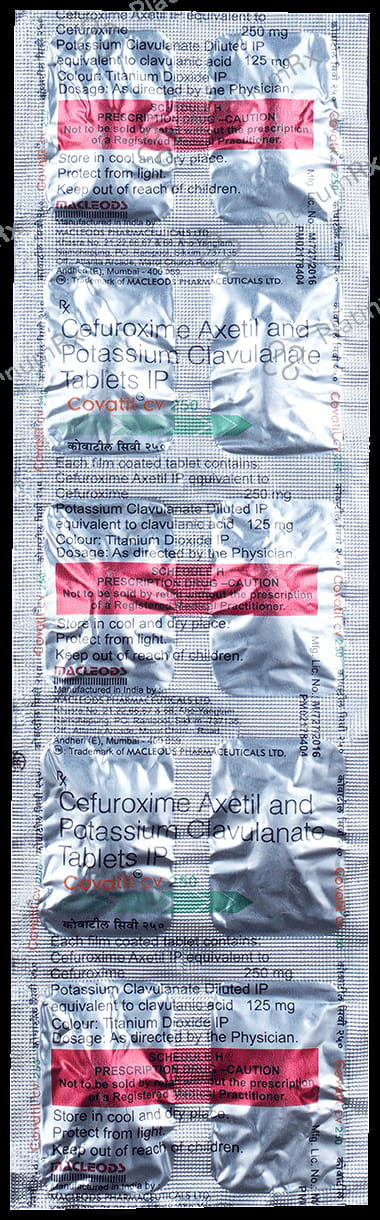 Covatil CV 250 mg/125 mg Tablet
