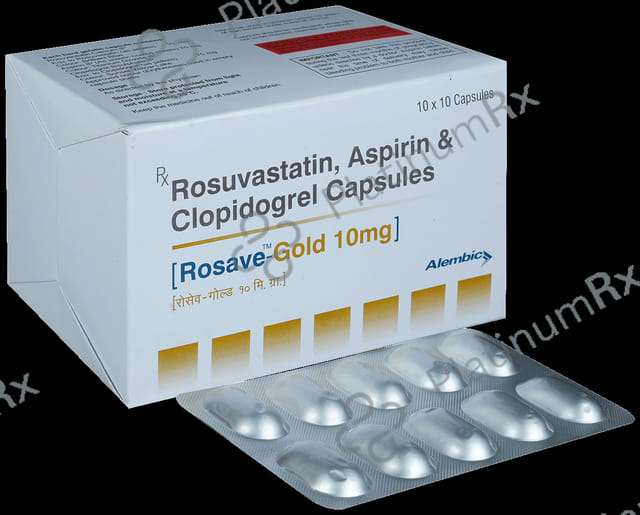 Rosave Gold 10/75/75mg Capsule 10s