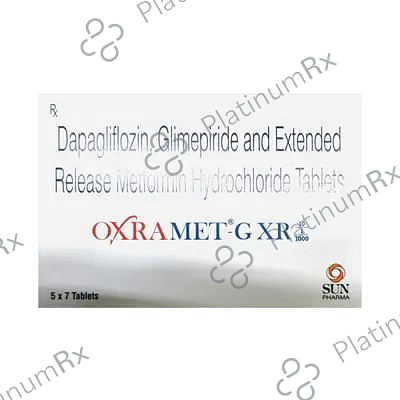 Oxramet G 10/1/1000mg Tablet XR 7s