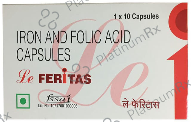 Le Feritas 27/10mg/250mcg Capsule 10s