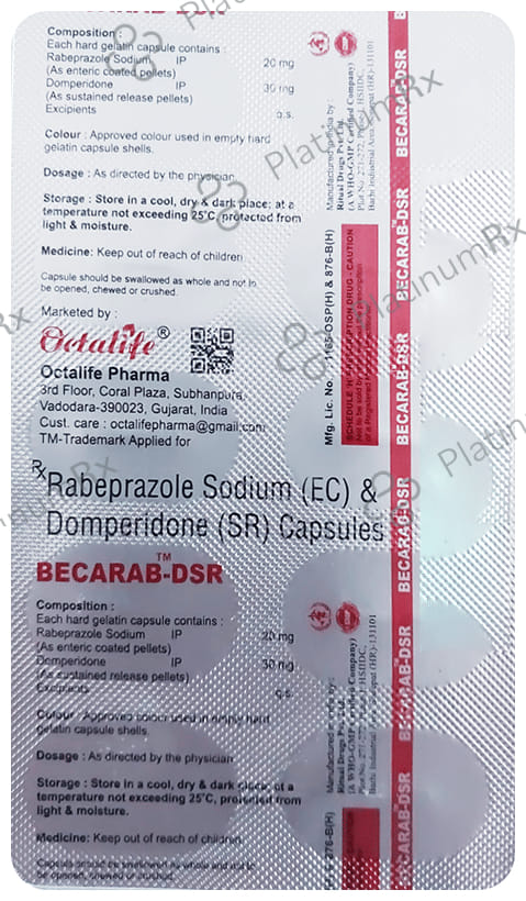 Becarab D 30/20mg Capsule SR 10s