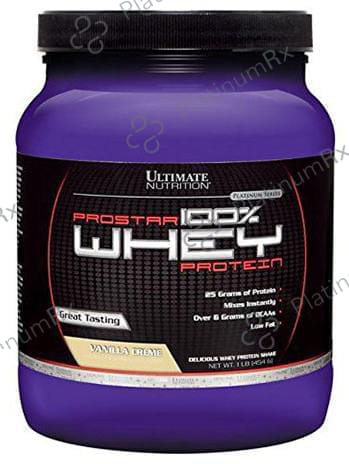Ultimate Nutrition Prostar 100% Whey Protein for Muscle Recovery - Flavour Vanilla Creme Powder 1 lb