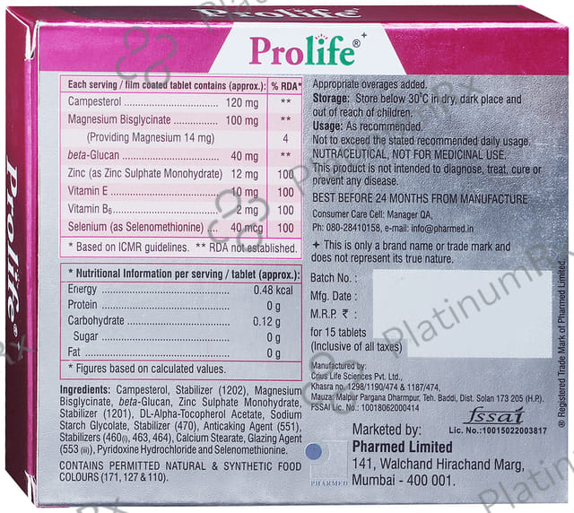 Prolife Tablet 15s