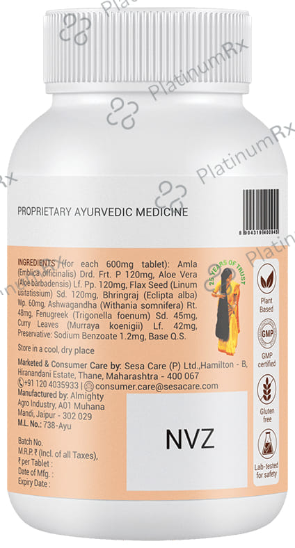 Sesa Ayurvedic Hair & Immunity Booster Tablet