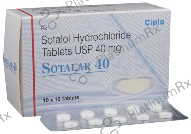 Sotalar 40mg Tablet 10s