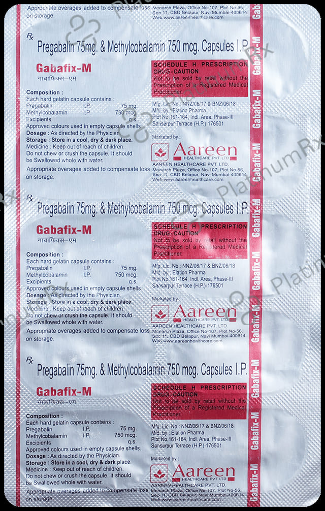 Gabafix M 750mcg/75mg Capsule 10s